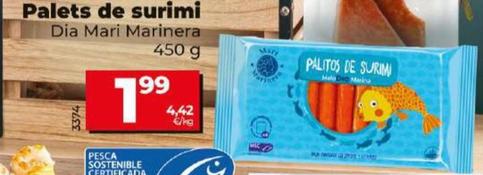 Oferta de Dia Mari Marinera - Palitos de surimi por 1,99€ en Dia