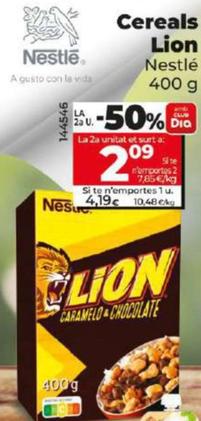 Oferta de Nestle cereals lion por 2,09€ en Dia