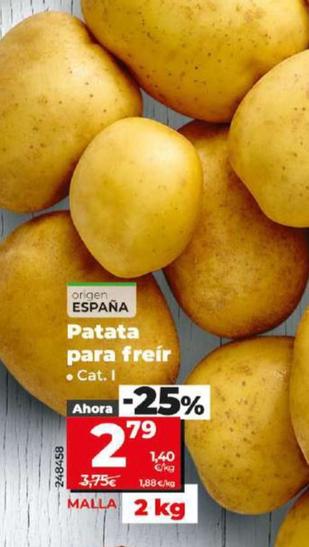 Oferta de Patata para freír por 2,79€ en Dia