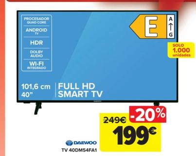 Oferta de TV 40DM54FA1 por 199€ en Carrefour