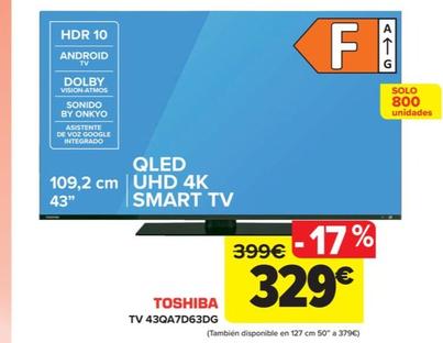 Oferta de TV 43QA7DD63DG por 329€ en Carrefour