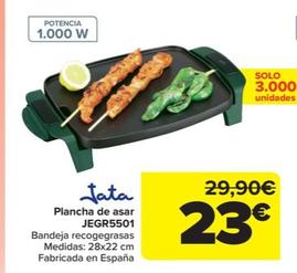 Oferta de Plancha de asar JEGR5501 por 23€ en Carrefour