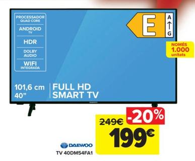 Oferta de TV 40DM54FA1 por 199€ en Carrefour