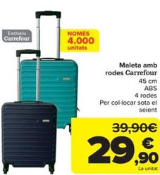 Oferta de Maleta amb rodes por 29,9€ en Carrefour