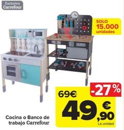 Oferta de Cocina o Banco de trabajo por 49,9€ en Carrefour