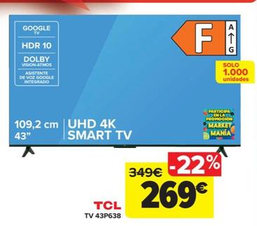 Oferta de TV 43P638 por 269€ en Carrefour