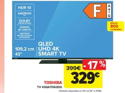 Oferta de TV 43QA7D63DG por 329€ en Carrefour