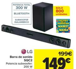 Oferta de Barra de sonido SQC2 por 149€ en Carrefour