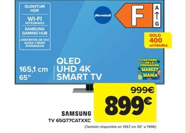 Oferta de TV 65Q77CATXXC por 899€ en Carrefour