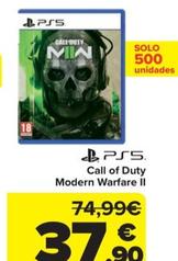 Oferta de Call of duty modern warfare II por 37,9€ en Carrefour
