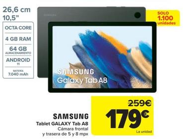 Oferta de Tablet galaxy tab A8 por 179€ en Carrefour