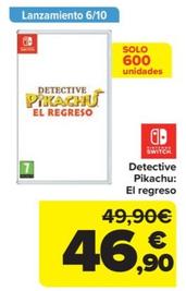 Oferta de Detective pikachu: el regreso por 46,9€ en Carrefour