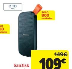 Oferta de Disco duro SSD portable por 109€ en Carrefour