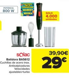Oferta de Batidora BA5612 por 29€ en Carrefour