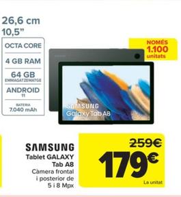 Oferta de Tablet Galaxy Tab A8 por 179€ en Carrefour