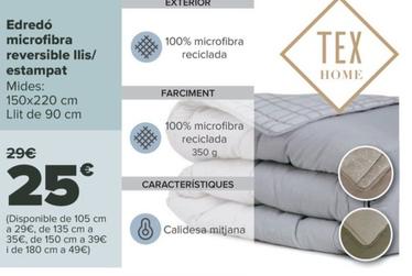 Oferta de Edredo microfibra reversibile llis por 25€ en Carrefour