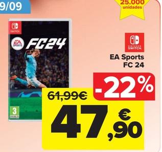Oferta de FC 24 por 47,9€ en Carrefour