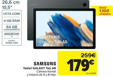 Oferta de Tablet GALAXY Tab A8 por 179€ en Carrefour