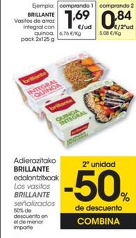 Oferta de Vasitos de arroz integral con quinoa por 1,69€ en Eroski