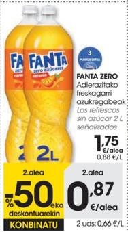 Oferta de Los refrescos sin azucar  por 1,75€ en Eroski