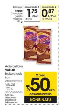 Oferta de Los chocolates  por 1,75€ en Eroski