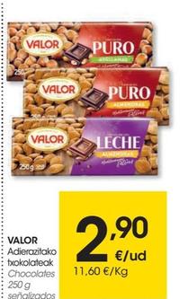 Oferta de Chocolates por 2,9€ en Eroski