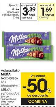 Oferta de Los chocolates senalizados por 3,39€ en Eroski
