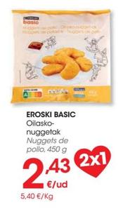Oferta de Nuggets de pollo por 2,43€ en Eroski