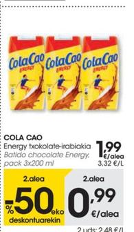 Oferta de Batido chocolate energy por 0,99€ en Eroski