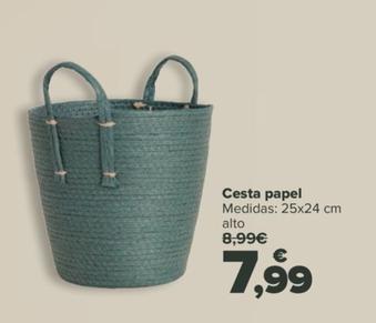 Oferta de Cesta papel por 7,99€ en Carrefour