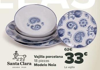 Oferta de Vajilla Porcelana Modelo Noia por 33€ en Carrefour