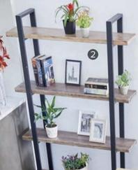 Oferta de Estanteria Steve 4 baldas de madera roble tintado o natural por 159€ en Carrefour
