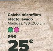 Oferta de Colcha microfibra efecto lavado por 25€ en Carrefour