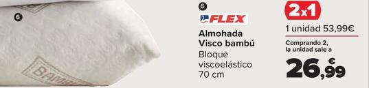 Oferta de Almohada Visco Bambu por 53,99€ en Carrefour