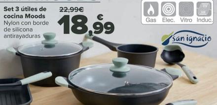 Oferta de Set 3 útiles de cocina Moods por 18,99€ en Carrefour
