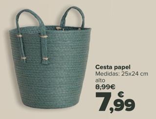 Oferta de Cesta papel por 7,99€ en Carrefour