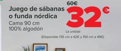 Oferta de Benetton - juego de sabanas o funda nordica por 32€ en Carrefour