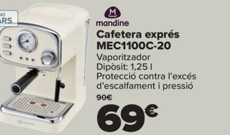 Oferta de Cafetera espresso MEC1100C-20 por 69€ en Carrefour