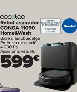 Oferta de Robot aspirador Conga 11090 Home&Wash por 599€ en Carrefour