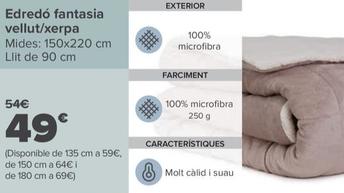 Oferta de Edredo fantasia vellut/xerpa por 49€ en Carrefour