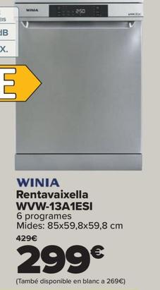 Oferta de Winia - Rentavaixella WVW-13A1ES por 299€ en Carrefour