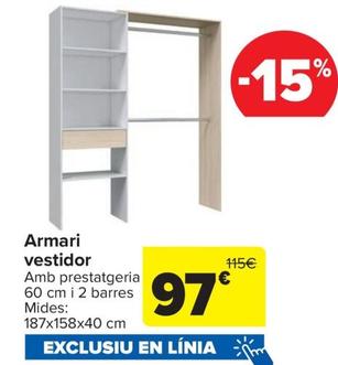 Oferta de Armari Vestidor por 97€ en Carrefour