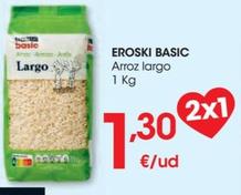 Oferta de Arroz largo por 1,3€ en Eroski