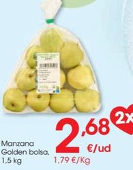 Oferta de Manzana golden bolsa por 2,68€ en Eroski
