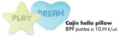 Oferta de Cojin hello pillow por 10,99€ en Eroski