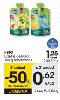 Oferta de Bolsitas de frutas  por 1,25€ en Eroski