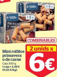 Oferta de Mini rollitos primavera o de carne por 6€ en La Sirena