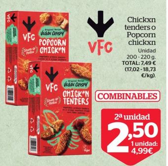 Oferta de Chickxn tenders o popcorn chickxn por 4,99€ en La Sirena