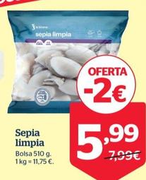 Oferta de Sepia limpia por 5,99€ en La Sirena