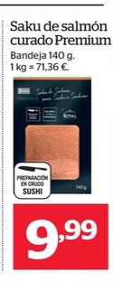 Oferta de Saku de salmon curado premium por 9,99€ en La Sirena